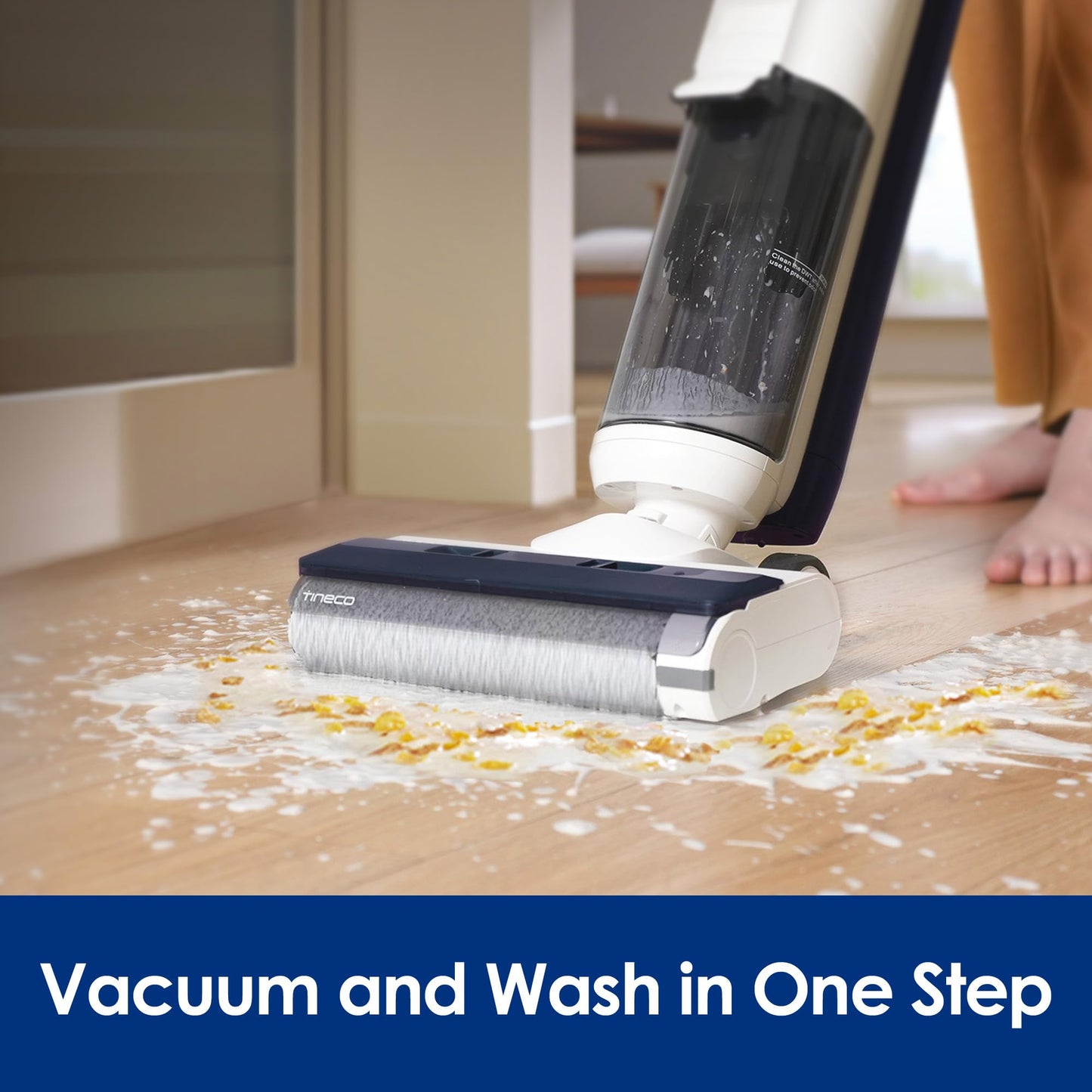Tineco iFLOOR 5 Breeze Complete Wet Dry Vacuum Cordless Floor Washer, One-Step Cleaning for Hard Floors
