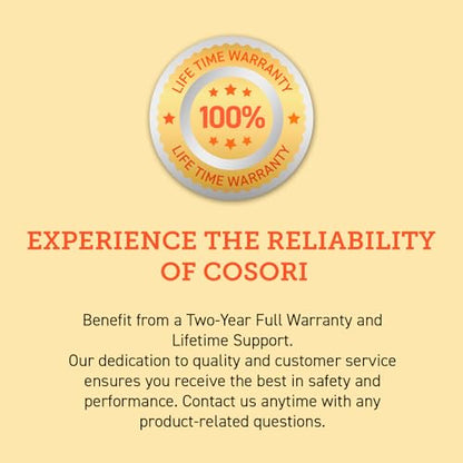 COSORI Dual Air Fryer TwinFry, 10L Flexible Capacity, Single & Double Zone Convertible, 4 Fast Heaters