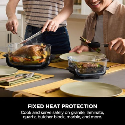 Ninja CRISPi Portable Air Fryer, 3.8L, 4-in-1: Air Fry, Roast, Keep Warm, Recrisp, Space Saving Compact Design