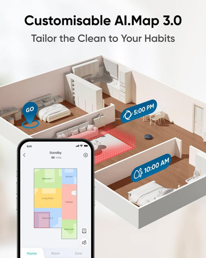 X10 Pro Omni Robot Vacuum & Mop, All-in-One Station, 8000Pa Suction, Dual Mops, AI Obstacle Avoidance, Auto Wash/Dry/Empty/Refill