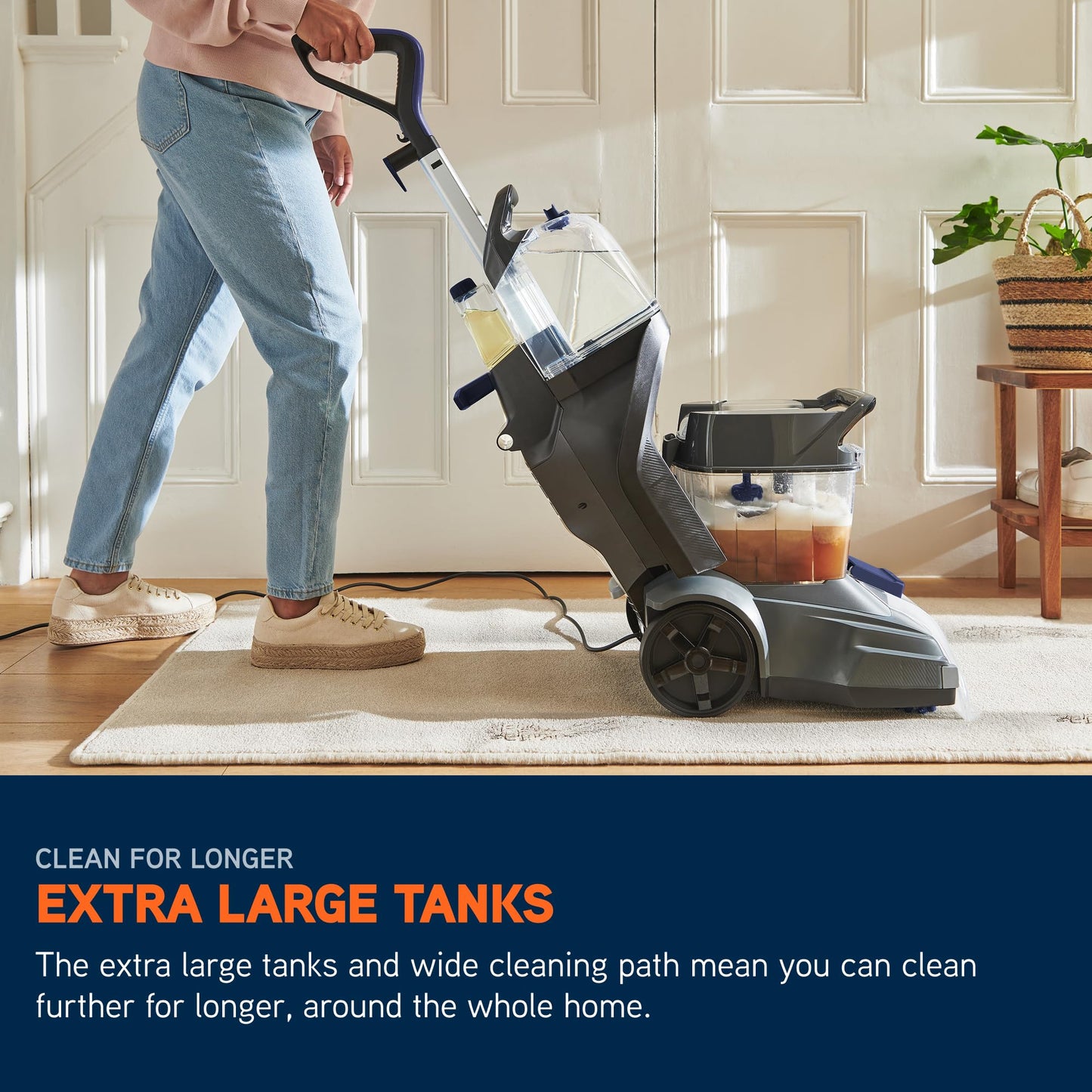 Vax SpinScrub Power Plus Carpet Cleaner Machine, Rug, Upholstery, Car, Stair Upright Shampooer Washer