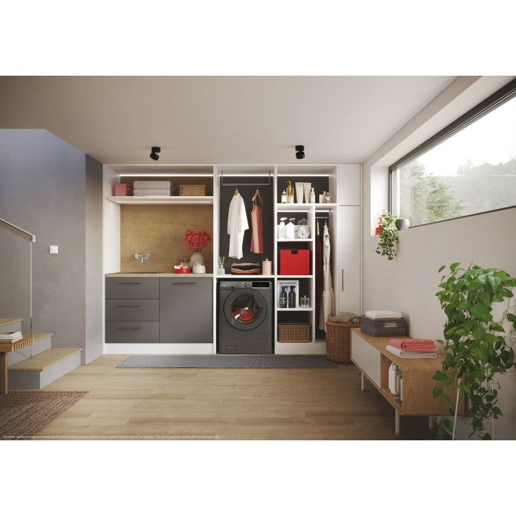 Freestanding Front Load Washing Machine – 10kg, 1400 RPM, Anthracite, Energy Class A, WiFi Connected
